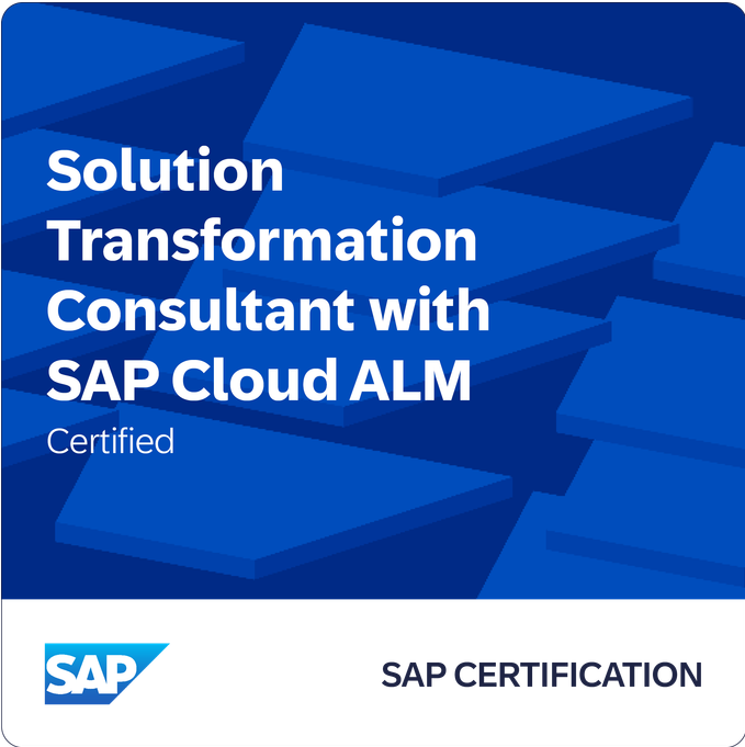 SAP Cloud ALM Consultant Zertifikat